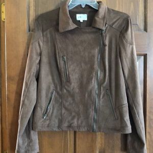 Brown suede jacket